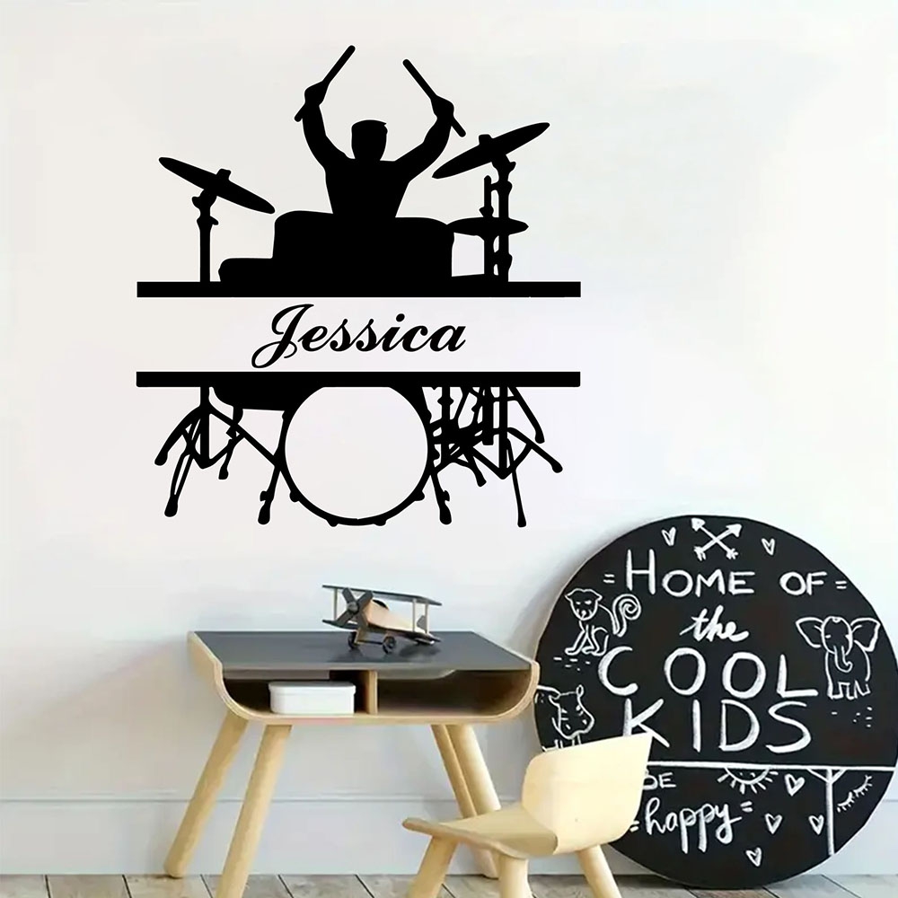 Home Decor Sticker - 1 adet karikatür müzik aleti kişiselleştirilmiş