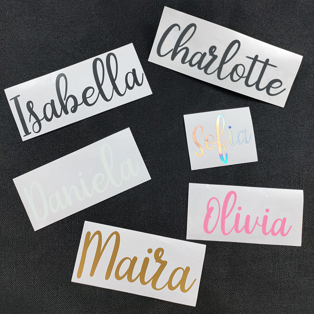 Home Decor Sticker - 1 adet özelleştirilebilir isim çıkarılabilir etiket