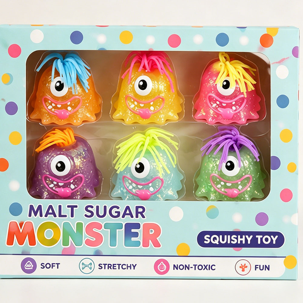 Home Decor Aesthetic - Kawaii Maltoz Canavarı Yumuşak Silikon Sıkmalı