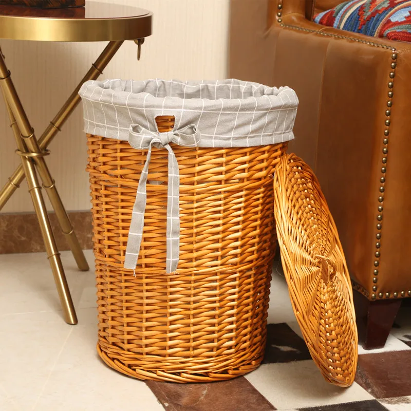 Rattan Plant Basket - Rattan sepet şık çamaşır sepeti ev