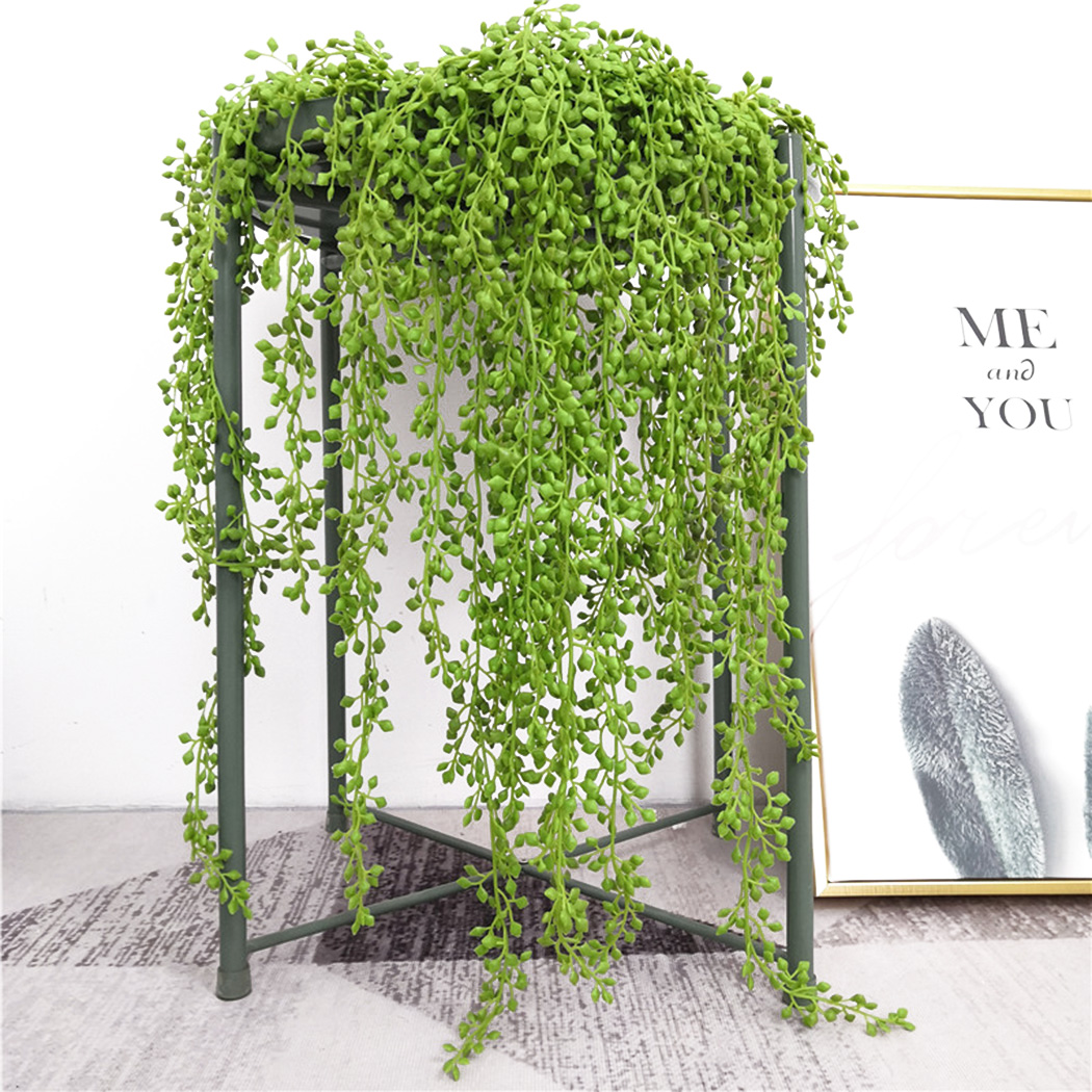 Rattan Plant Basket - Yapay Bitki Sarmaşıklar Duvar Asılı Rattan