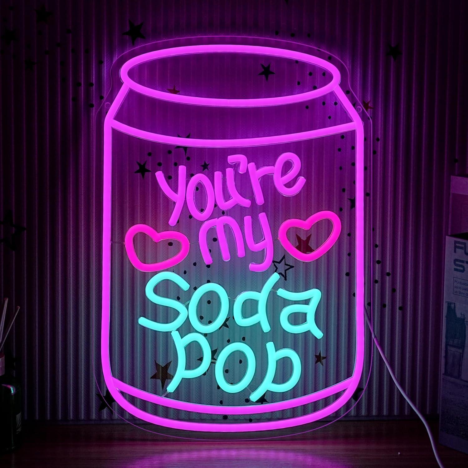 Home Decor Aesthetic - Romantik Neon Tabela, Kısılabilir LED Işık,