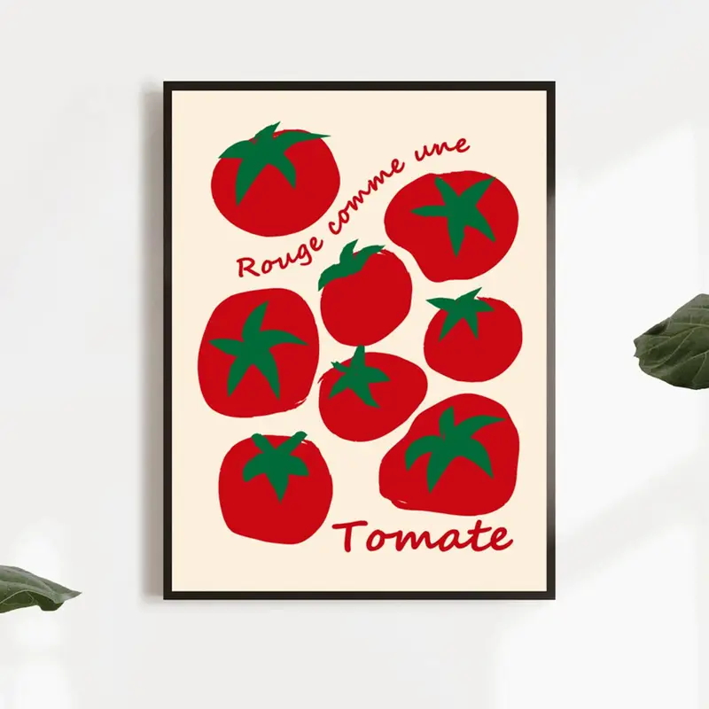 Modern Renkli Kırmızı Domates  - Home Decor Aesthetic incelemesi ve fiyatı
