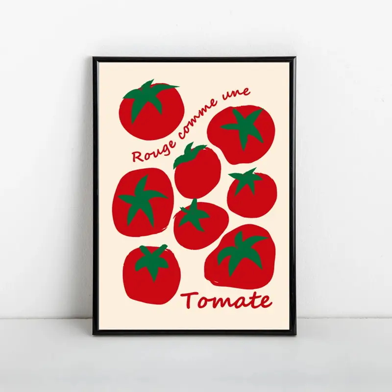 Modern Renkli Kırmızı Domates  - Home Decor Aesthetic incelemesi ve fiyatı
