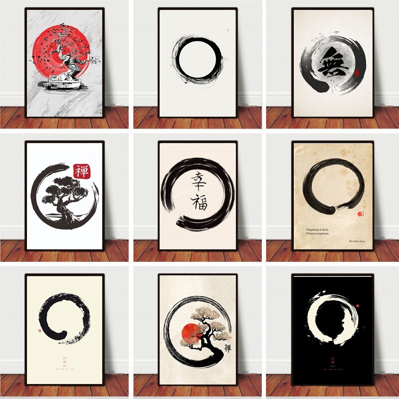 Zen Enso Daire Japon Tarzı San - Home Decor Japandi incelemesi ve fiyatı