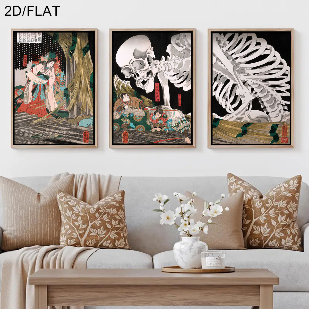 3 adet Retro Japon Takiyasha C - Home Decor Japandi incelemesi ve fiyatı