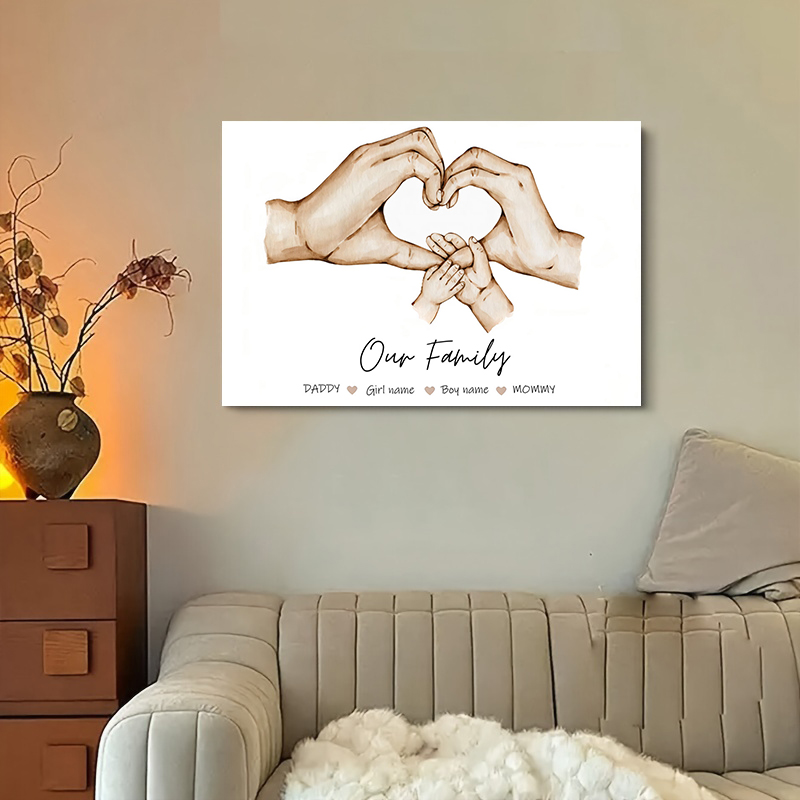 Kişiselleştirilmiş Özel Aile E - Home Decor Japandi incelemesi ve fiyatı