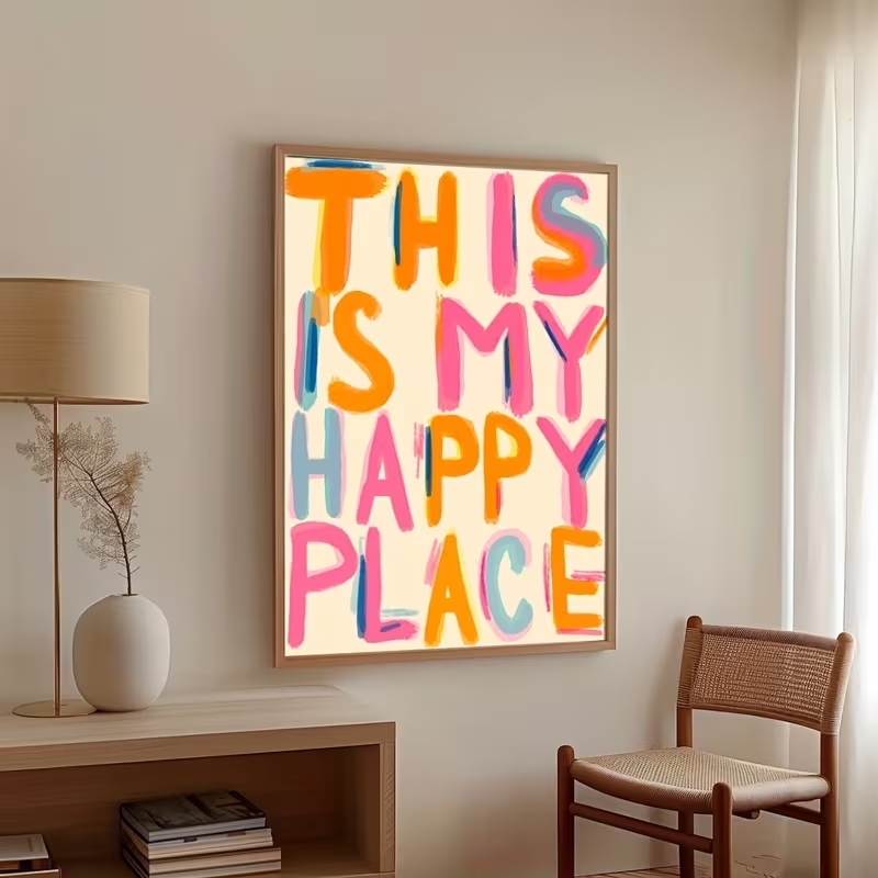 Modern bu benim mutlu yerimdir - Home Decor Aesthetic incelemesi ve fiyatı