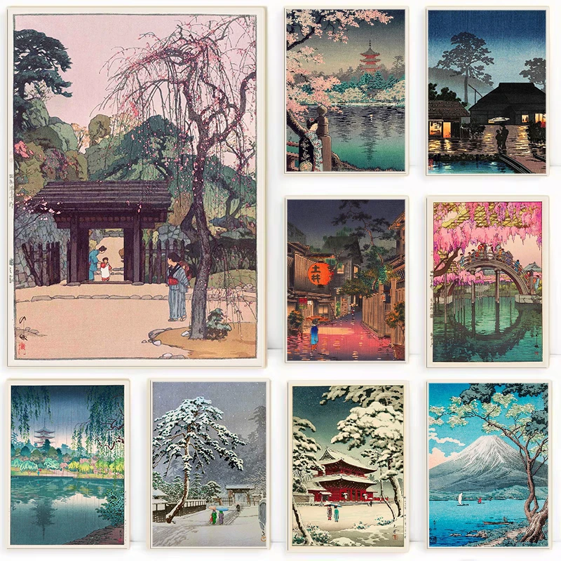 Retro Ukiyo-e Geleneksel Japon - Home Decor Japandi incelemesi ve fiyatı