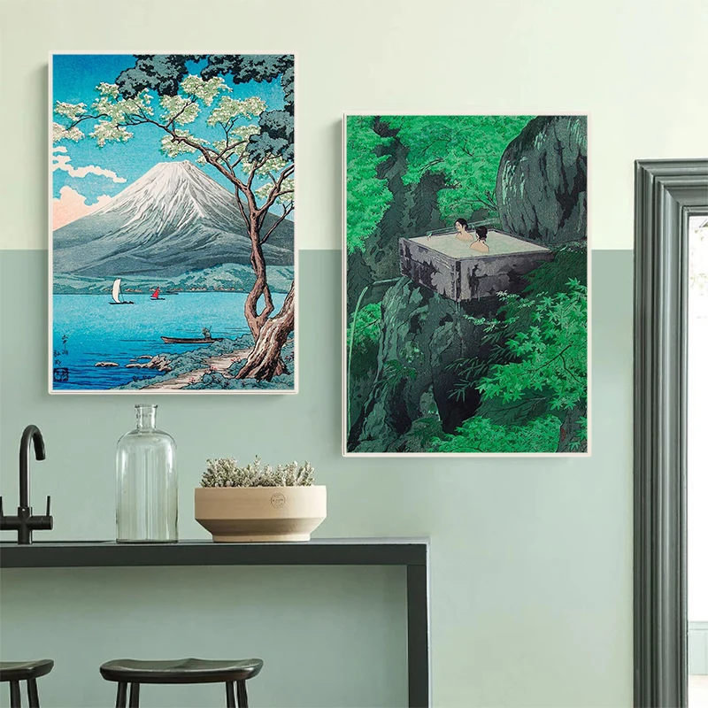 Retro Ukiyo-e Geleneksel Japon - Home Decor Japandi incelemesi ve fiyatı