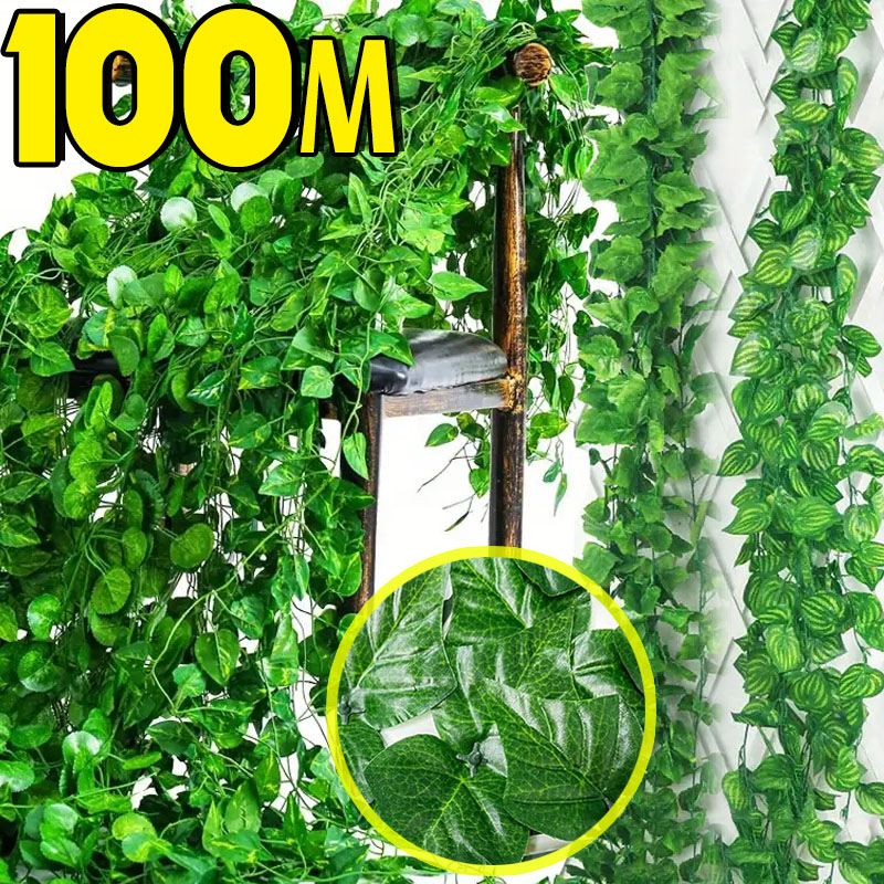 100/2 M Yapay Yeşil Sarmaşık A - Rattan Plant Basket incelemesi ve fiyatı