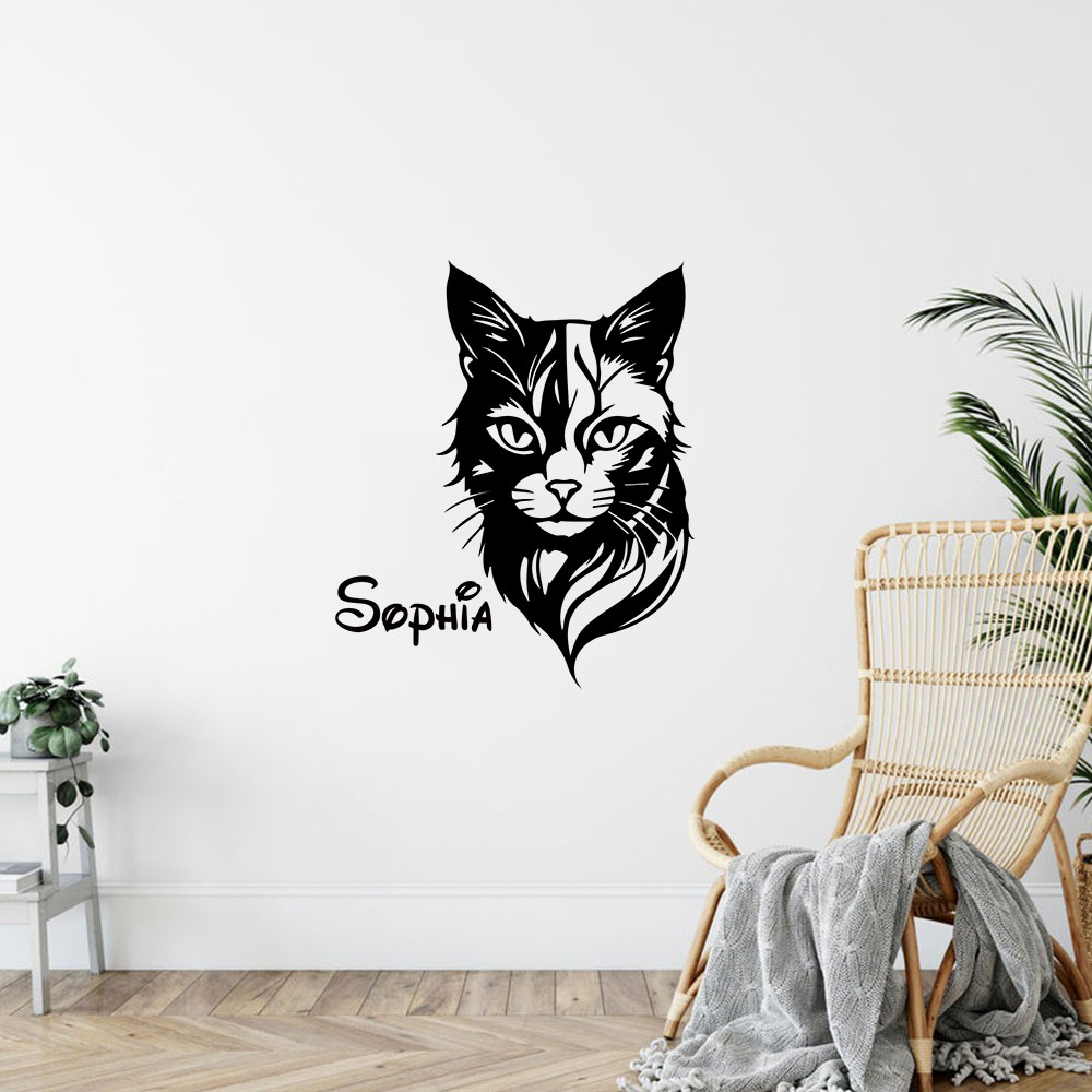 1 adet sevimli kedi kişiselleş - Home Decor Sticker incelemesi ve fiyatı
