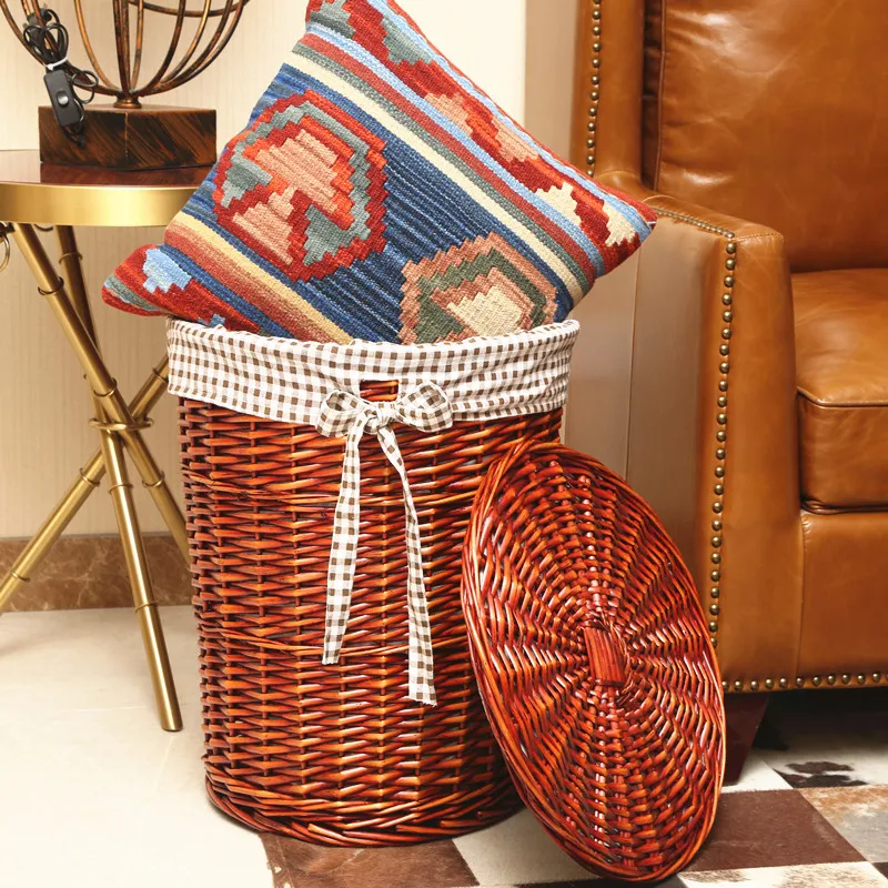 Rattan sepet şık çamaşır sepet - Rattan Plant Basket incelemesi ve fiyatı