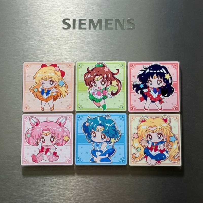 7 adet/takım Sailor Moon Anime - Home Decor Sticker incelemesi ve fiyatı