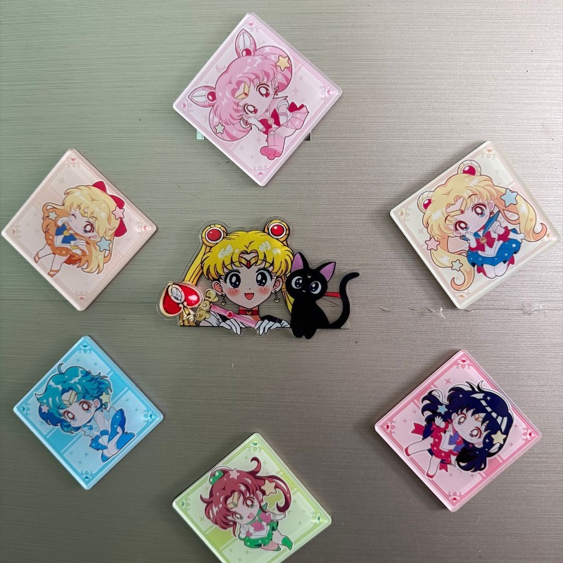 7 adet/takım Sailor Moon Anime - Home Decor Sticker incelemesi ve fiyatı