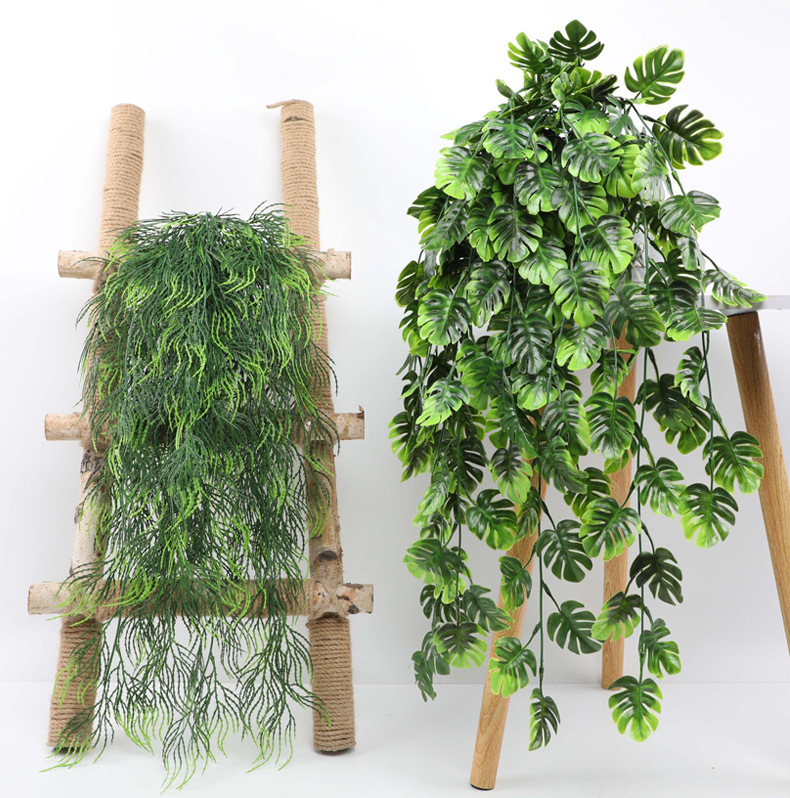 80CM yapay asılı çiçek bitki y - Rattan Plant Basket incelemesi ve fiyatı