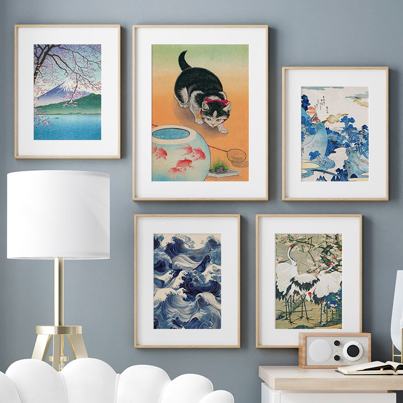 Japon Katsushika Hokusai tuval - Home Decor Japandi incelemesi ve fiyatı