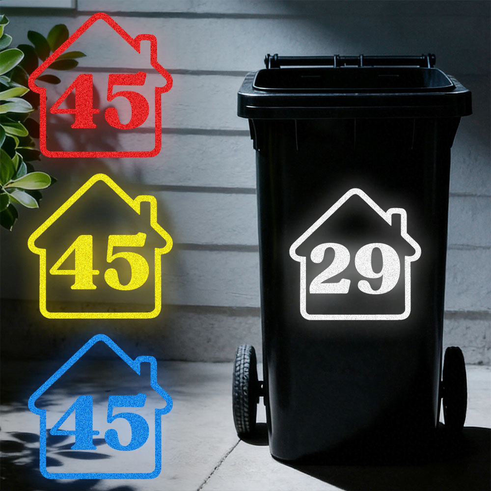 3 adet özel yansıtıcı çöp kutu - Home Decor Sticker incelemesi ve fiyatı