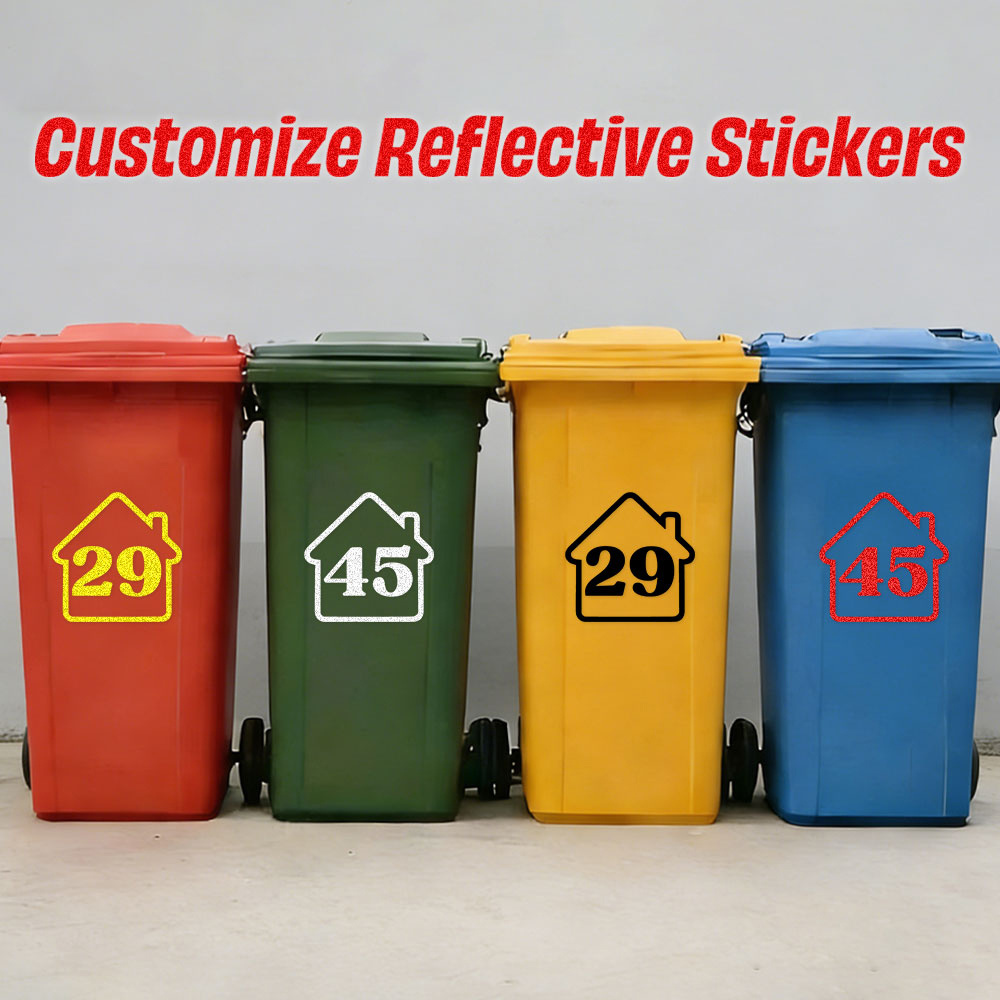 3 adet özel yansıtıcı çöp kutu - Home Decor Sticker incelemesi ve fiyatı